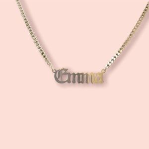 Personalized name necklace
